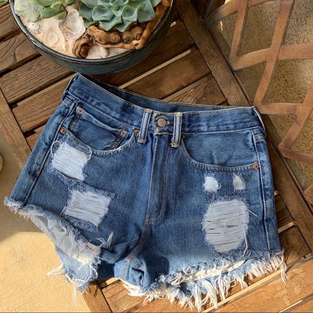 Levi’s Distressed Shorts